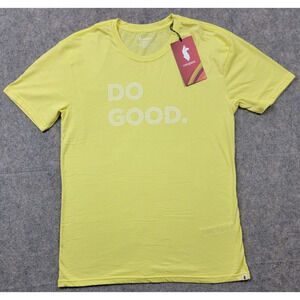 Cotopaxi Shirt Womens XL Yellow Do Good Short Sleeve Casual Organic Cotton NWT